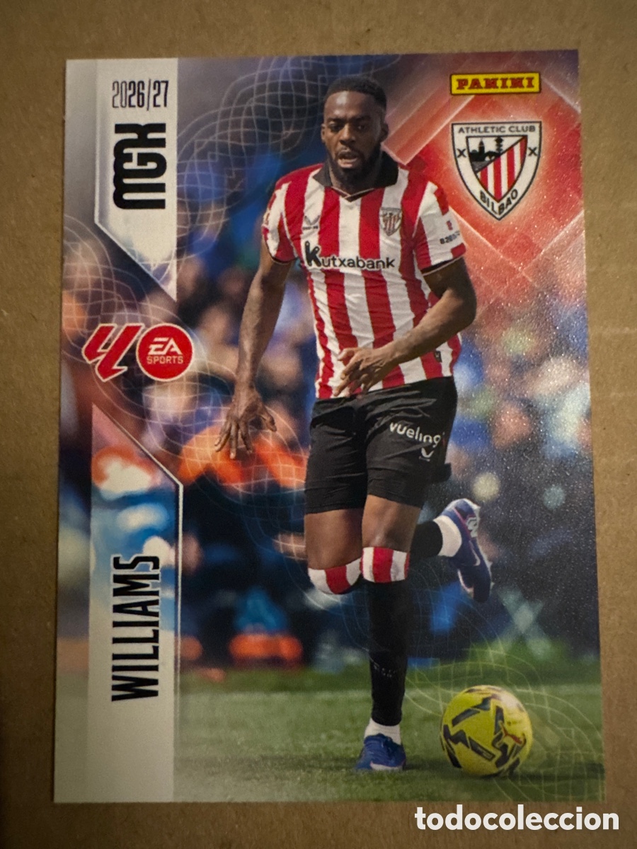 Cromos de f&uacute;tbol: # 52 I&ntilde;aki Williams Athletic Club Bilbao Megacracks 26 27 2026 2027