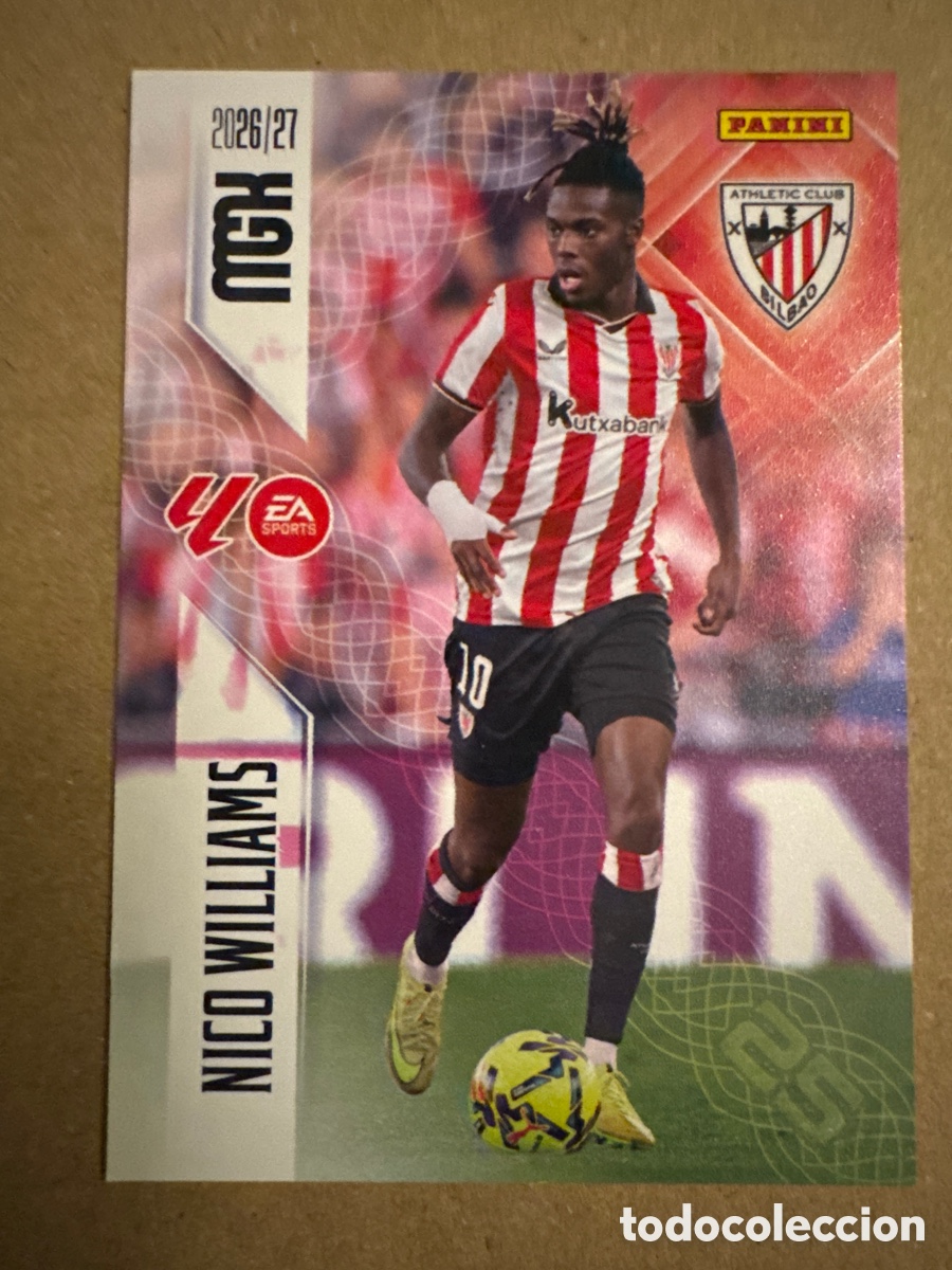 Cromos de f&uacute;tbol: # 54 Nico Williams Athletic Club Bilbao Megacracks 26 27 2026 2027