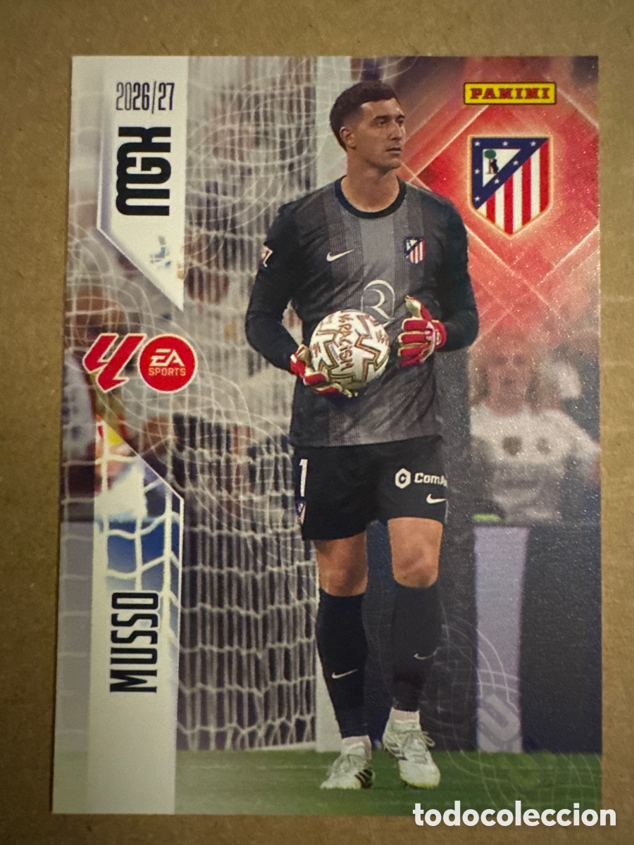 Cromos de f&uacute;tbol: # 57 Musso Atl&eacute;tico de Madrid Megacracks 26 27 2026 2027