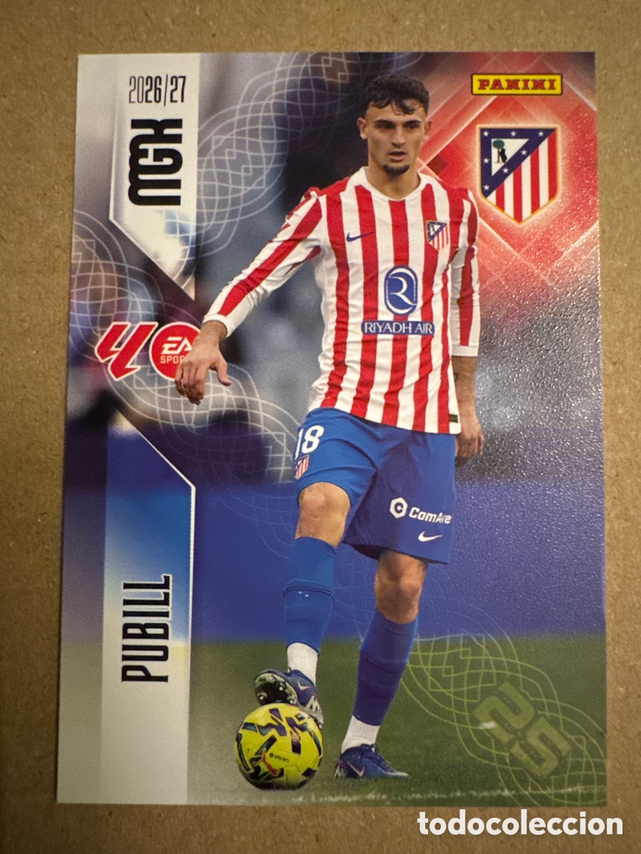 Cromos de f&uacute;tbol: # 60 Pubill Atl&eacute;tico de Madrid Megacracks 26 27 2026 2027