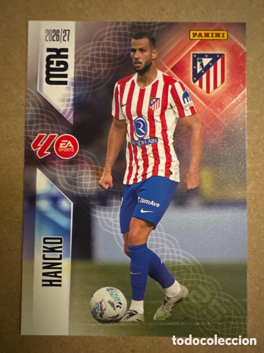 Cromos de f&uacute;tbol: # 62 Hancko Atl&eacute;tico de Madrid Megacracks 26 27 2026 2027