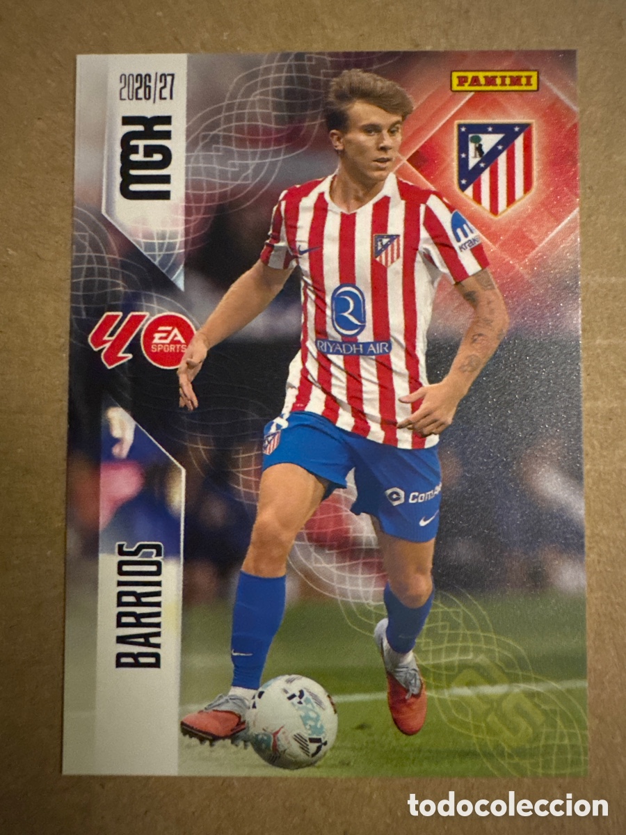 Cromos de f&uacute;tbol: # 65 Barrios Atl&eacute;tico de Madrid Megacracks 26 27 2026 2027