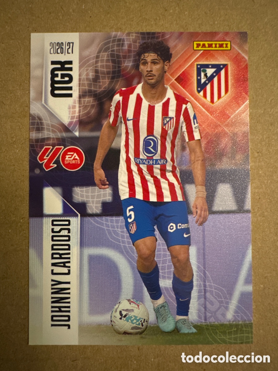 Cromos de f&uacute;tbol: # 66 Johnny Cardoso Atl&eacute;tico de Madrid Megacracks 26 27 2026 2027