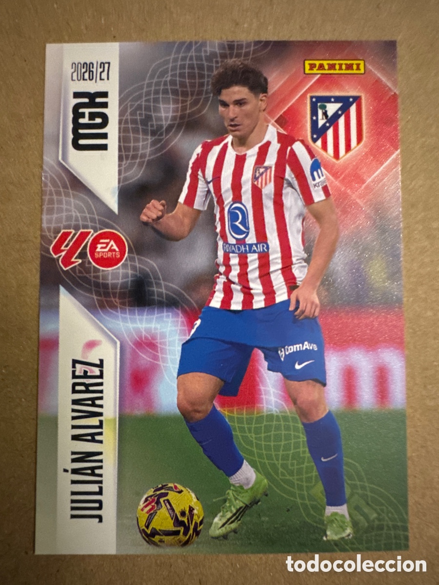 Cromos de f&uacute;tbol: # 71 Juli&aacute;n &Aacute;lvarez Atl&eacute;tico de Madrid Megacracks 26 27 2026 2027