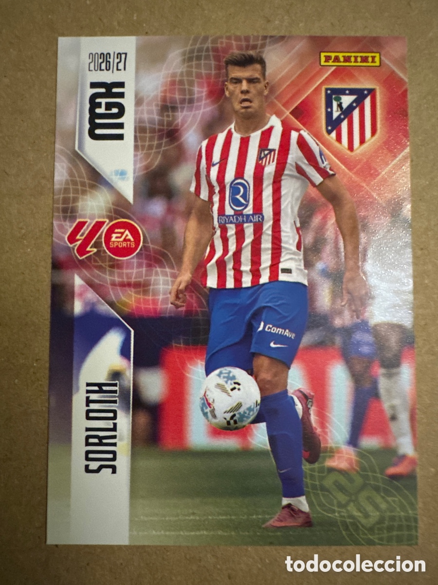 Cromos de f&uacute;tbol: # 72 Sorloth Atl&eacute;tico de Madrid Megacracks 26 27 2026 2027