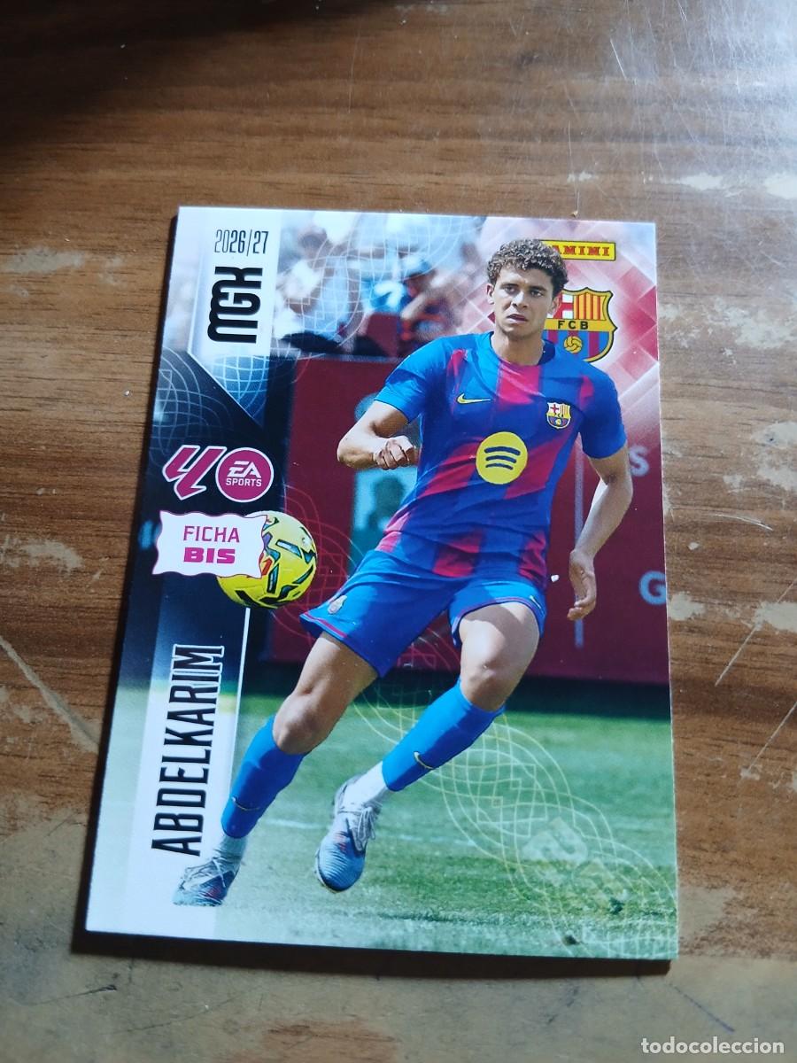 Cromos de f&uacute;tbol: CARD MEGACRACKS TEMPORADA 26/27: FICHA BIS ABDELKARIM, N&deg; 90 BIS