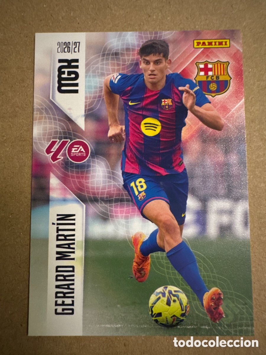 Cromos de f&uacute;tbol: # 77 Gerard Mart&iacute;n FC Barcelona Megacracks 26 27 2026 2027