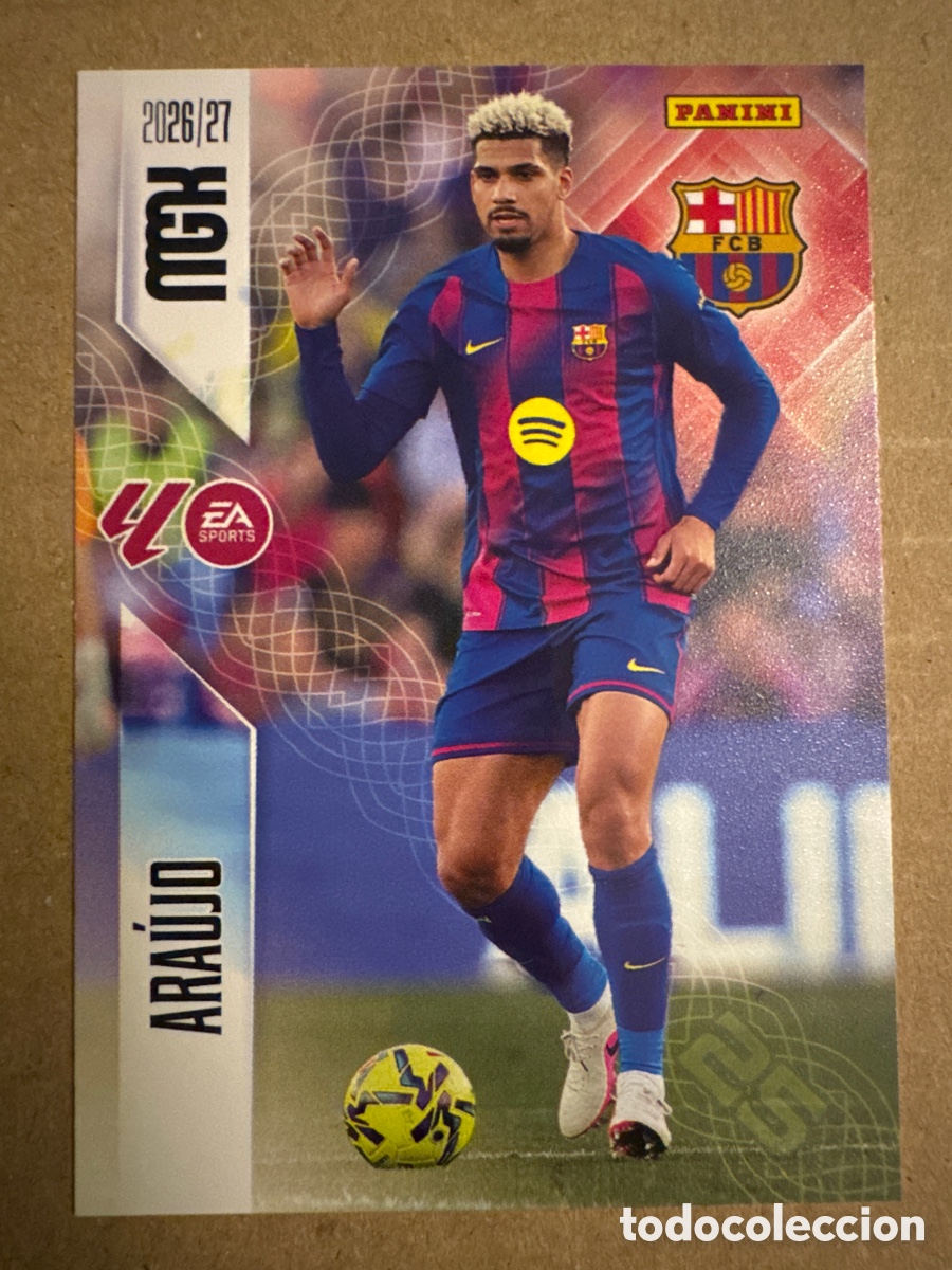 Cromos de f&uacute;tbol: # 80 Araujo FC Barcelona Megacracks 26 27 2026 2027