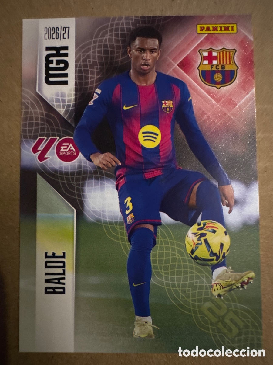 Cromos de f&uacute;tbol: # 81 Balde FC Barcelona Megacracks 26 27 2026 2027