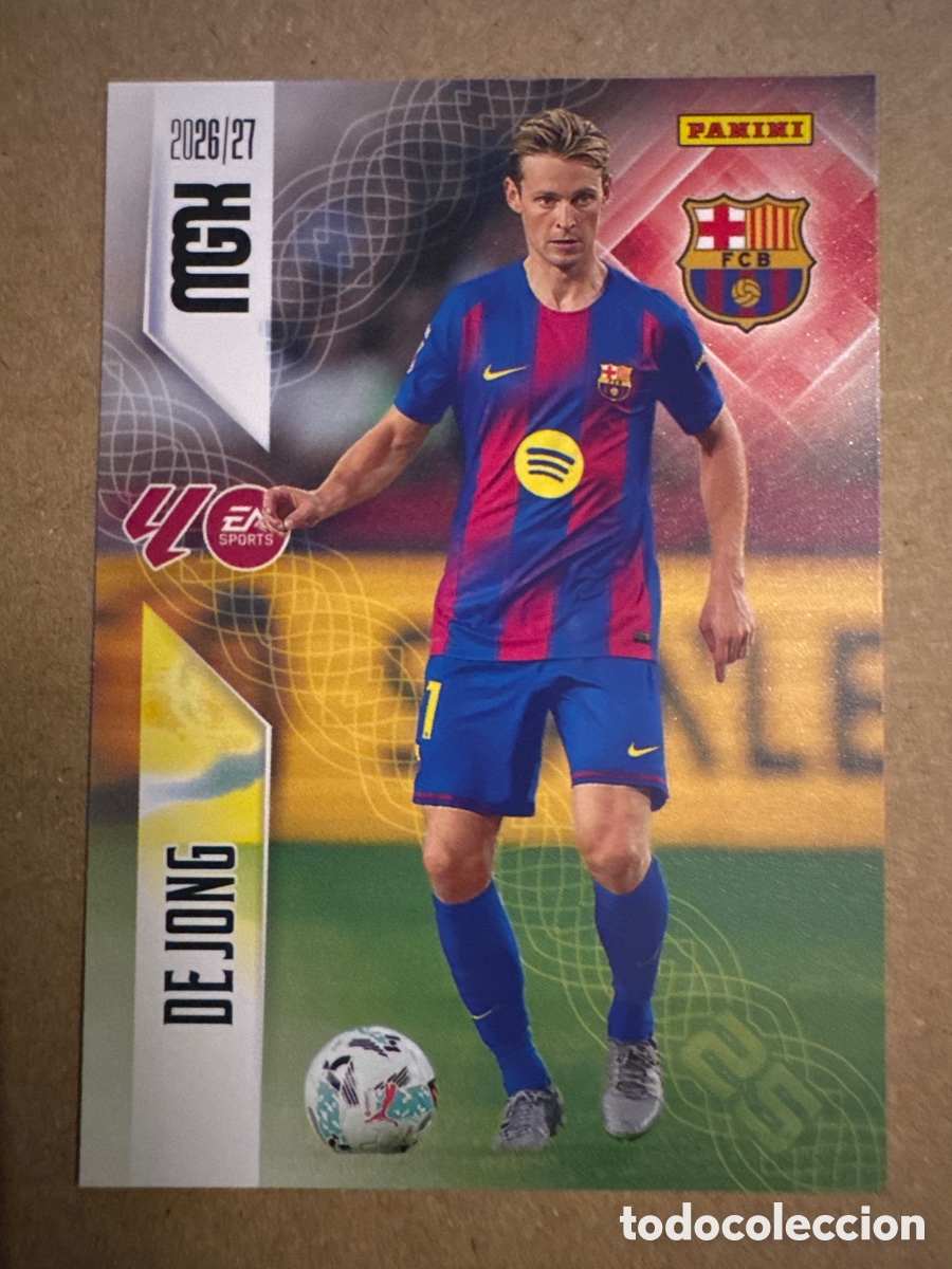Cromos de f&uacute;tbol: # 82 De Jong FC Barcelona Megacracks 26 27 2026 2027
