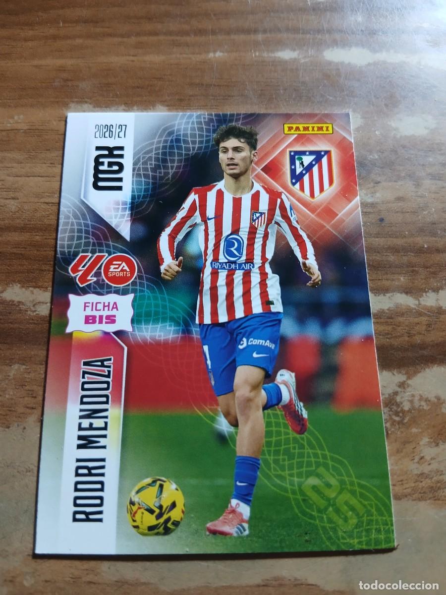 Cromos de f&uacute;tbol: CARD MEGACRACKS TEMPORADA 26/27: FICHA BIS RODRI MENDOZA, N&deg; 63 BIS