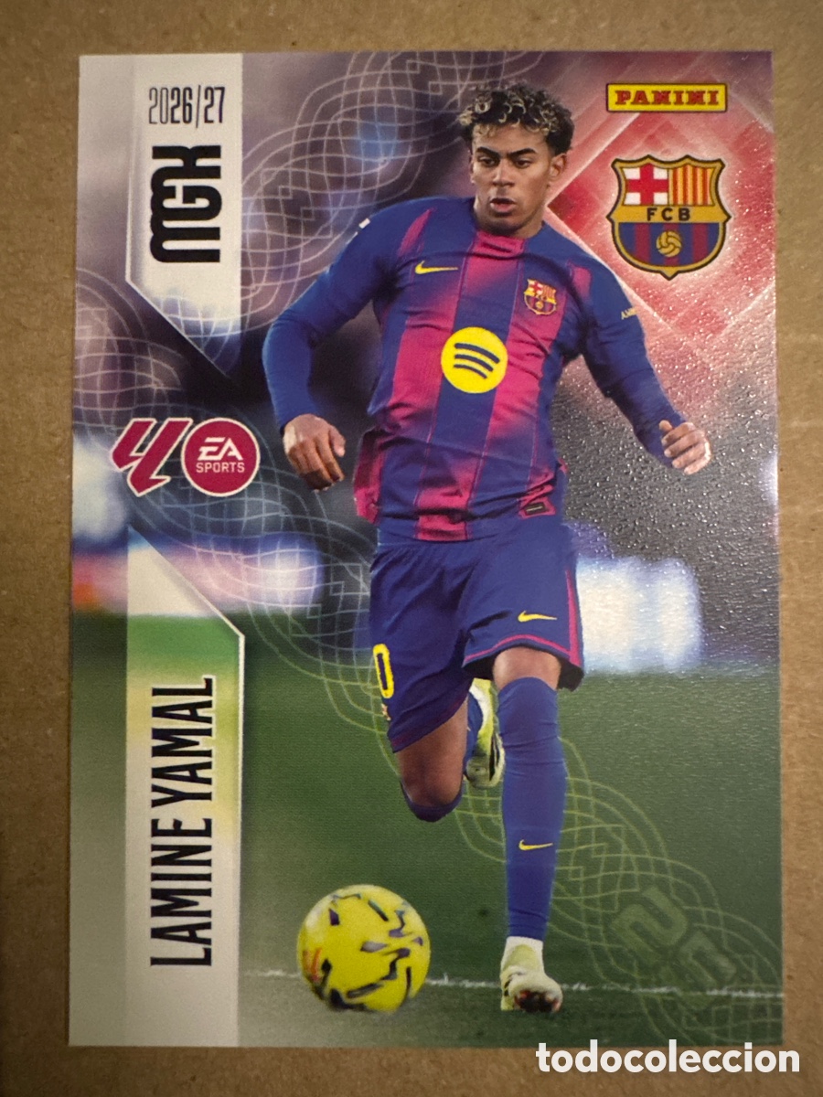 Cromos de f&uacute;tbol: # 89 Lamine Yamal FC Barcelona Megacracks 26 27 2026 2027