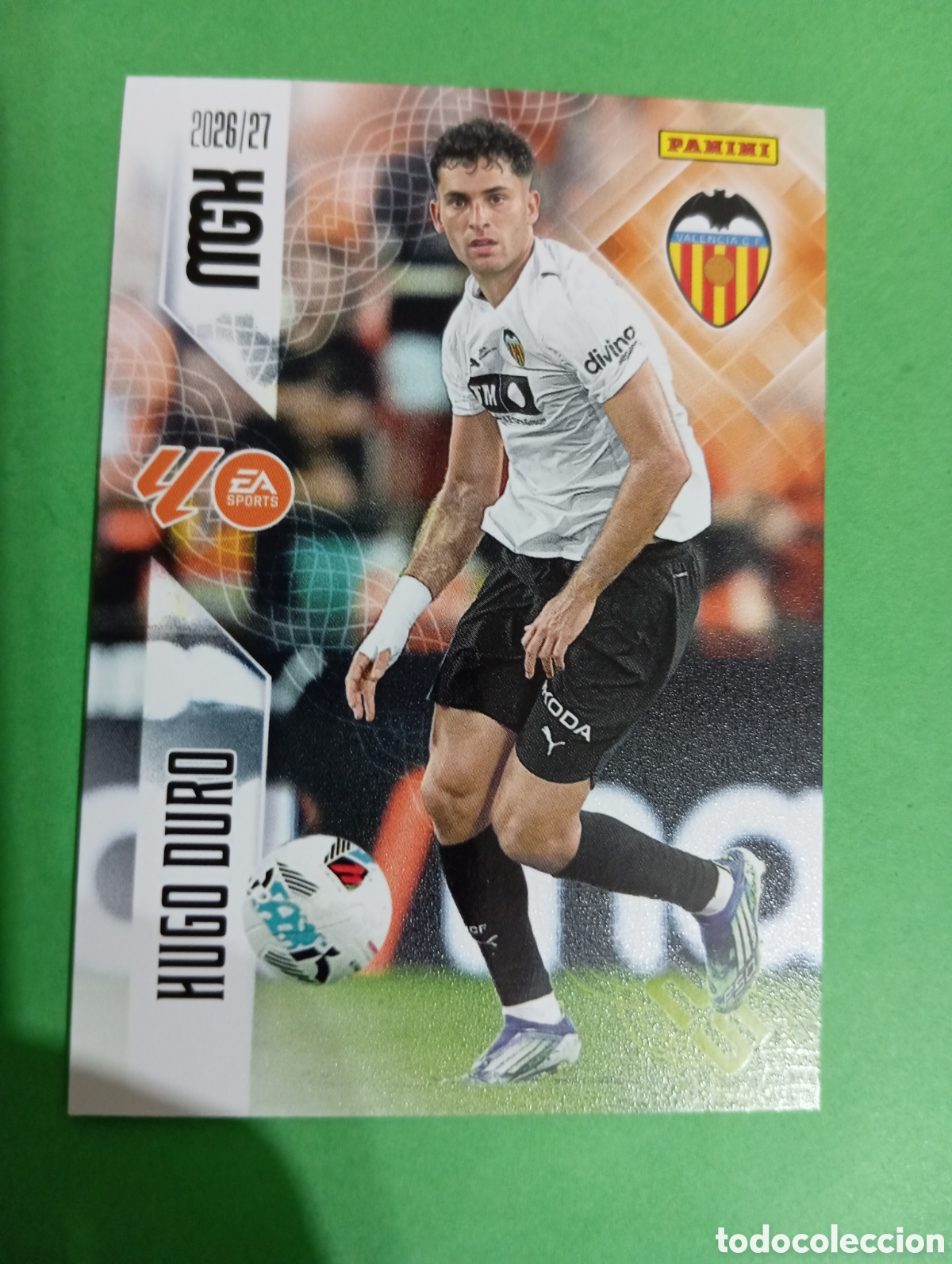 Cromos de f&uacute;tbol: Hugo Duro Valencia n&deg;358 / PANINI MEGACRACKS 2026/2027