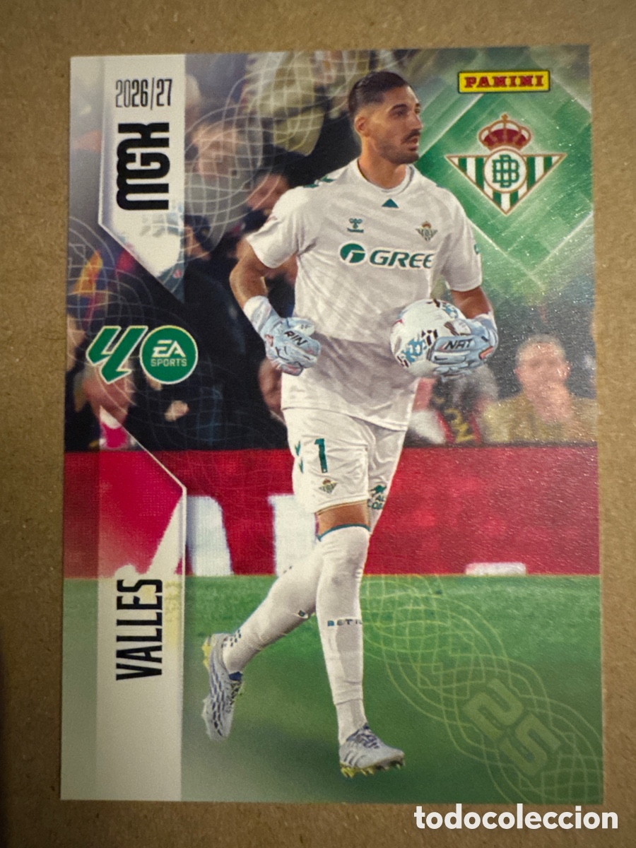 Cromos de f&uacute;tbol: # 92 Valles Real Betis Megacracks 26 27 2026 2027