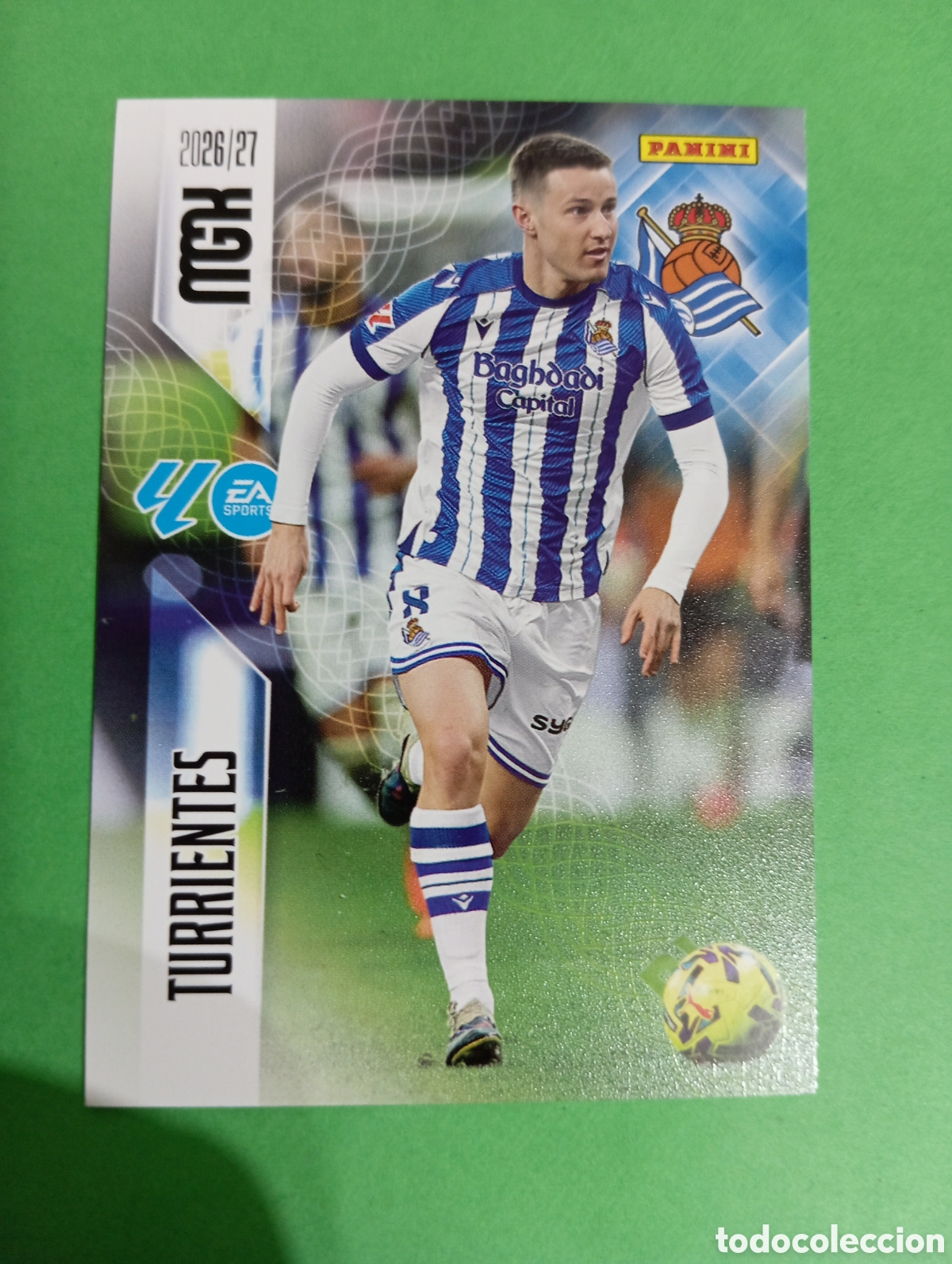 Cromos de f&uacute;tbol: Turrientes Real Sociedad n&deg;316 / PANINI MEGACRACKS 2026/2027