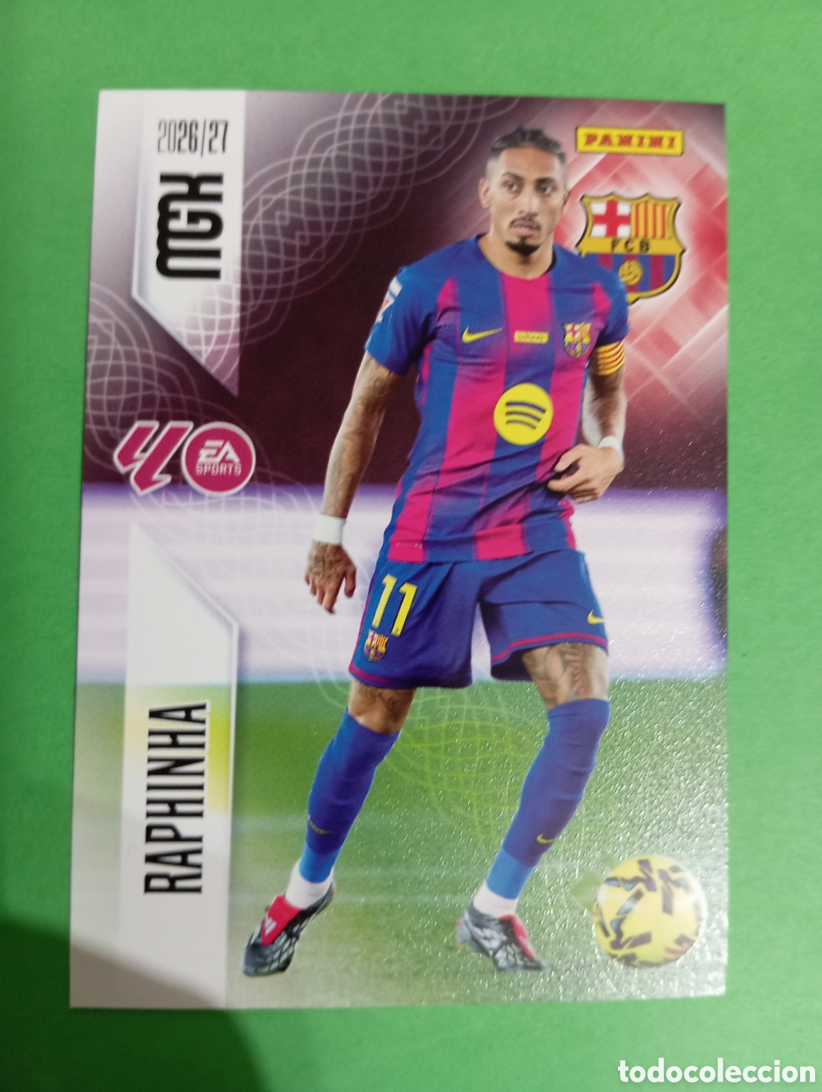 Cromos de f&uacute;tbol: Raphinha Barcelona n&deg;88 / PANINI MEGACRACKS 2026/2027