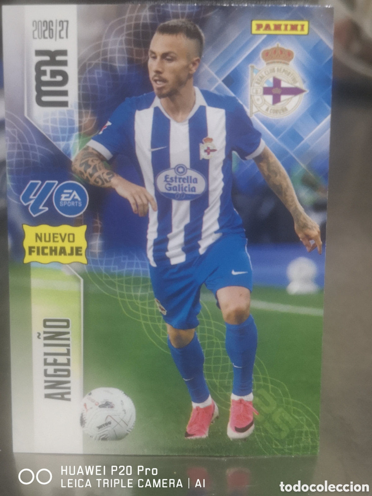 Cromos de f&uacute;tbol: MEGACRACKS 2026 2027 2026 27 ANGELI&Ntilde;O NUEVO FICHAJE 471 - DEPORTIVO
