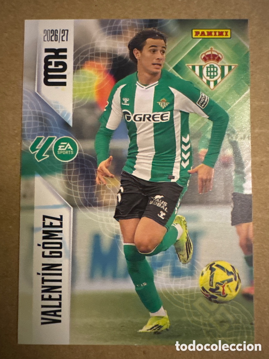 Cromos de f&uacute;tbol: # 98 Valent&iacute;n G&oacute;mez Real Betis Megacracks 26 27 2026 2027