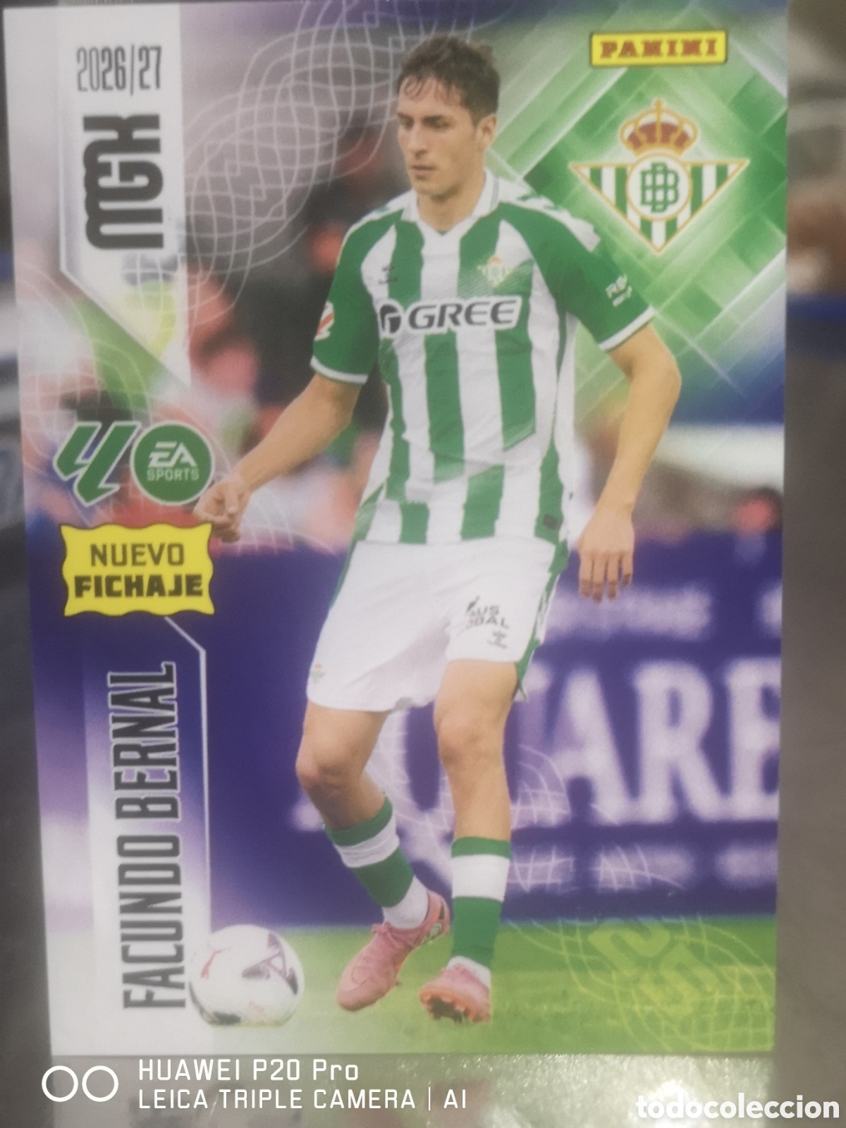 Cromos de f&uacute;tbol: MEGACRACKS 2026 2027 2026 27 FACUNDO BERNAL NUEVO FICHAJE 484 - REAL BETIS