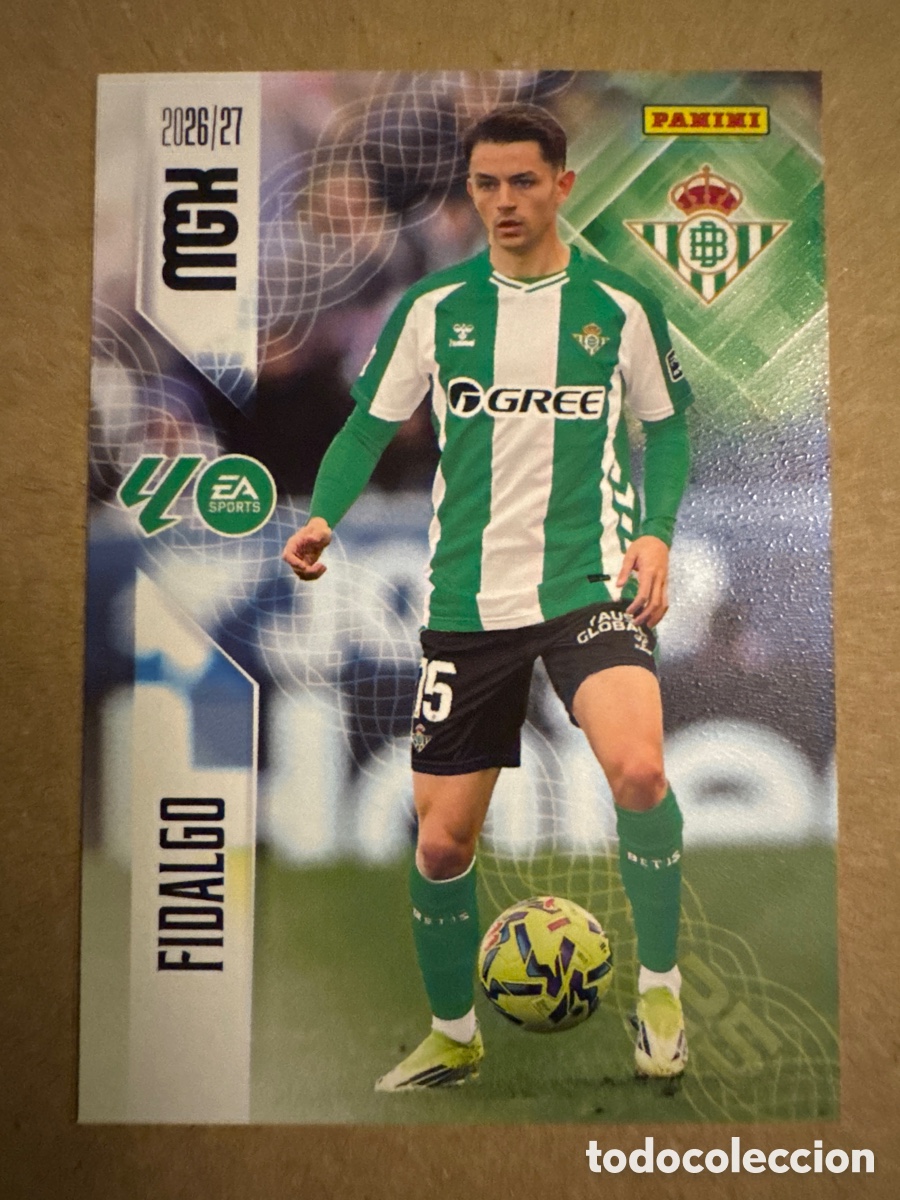 Cromos de f&uacute;tbol: #v 101 Fidalgo Real Betis Megacracks 26 27 2026 2027