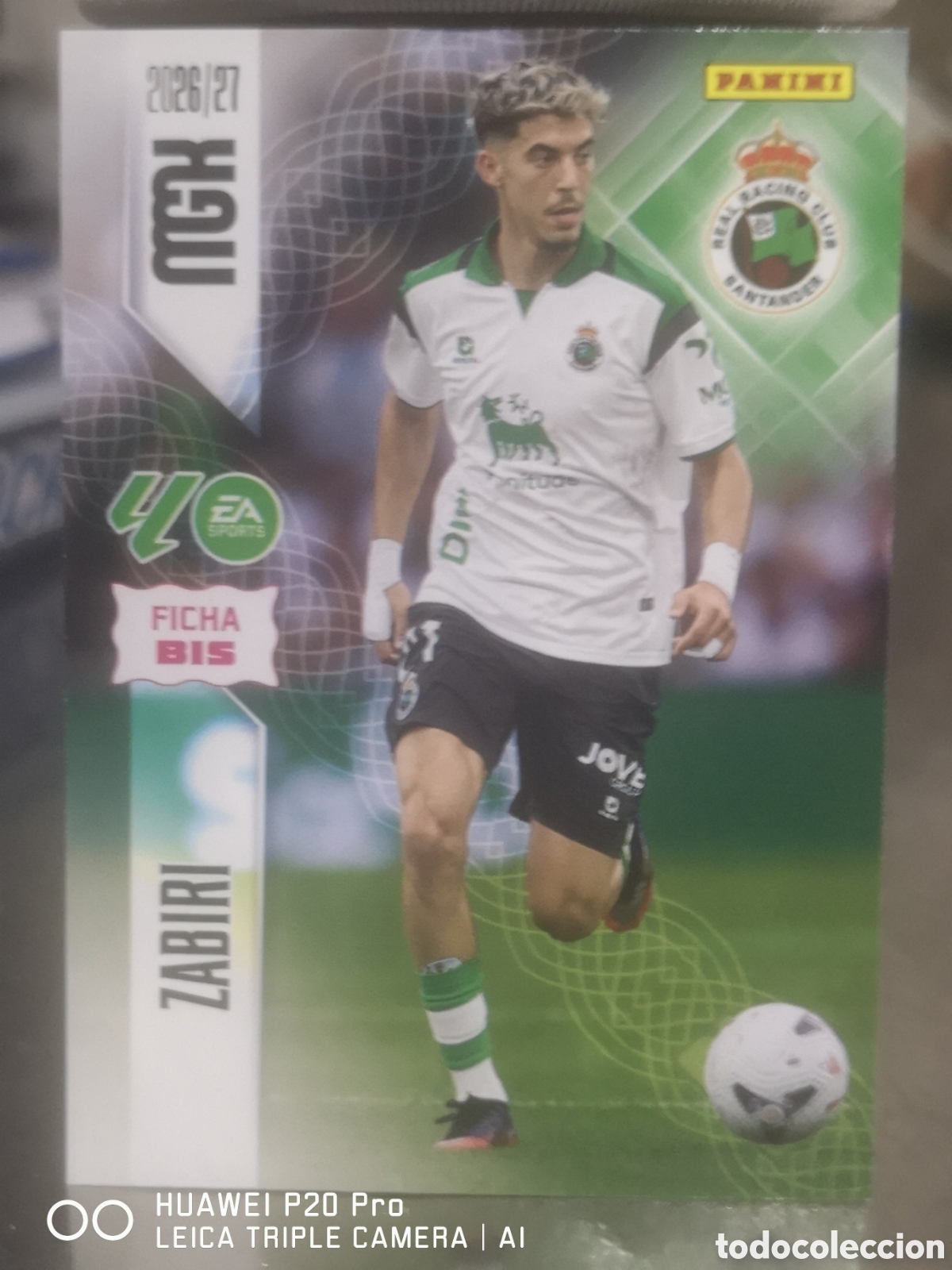 Cromos de f&uacute;tbol: MEGACRACKS 2026 2027 2026 27 ZABIRI FICHA BIS 284 - SANTANDER
