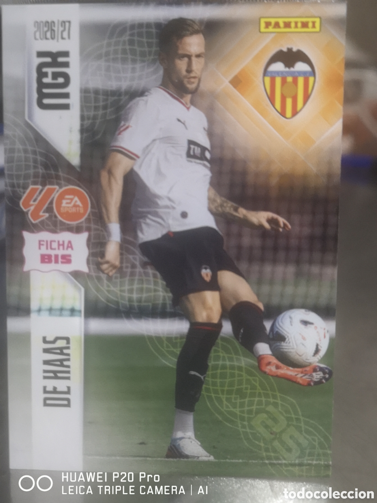 Cromos de f&uacute;tbol: MEGACRACKS 2026 2027 2026 27 DE HAAS FICHA BIS 350 - VALENCIA