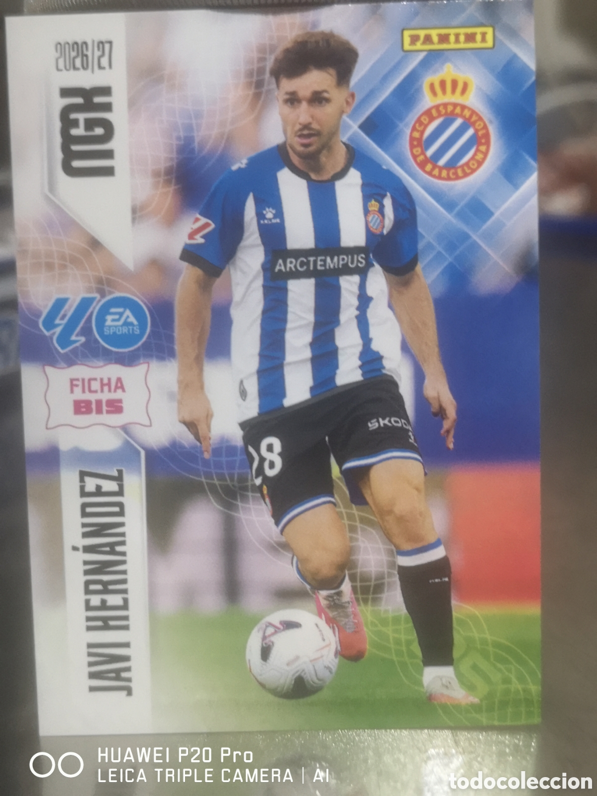 Cromos de f&uacute;tbol: MEGACRACKS 2026 2027 2026 27 JAVI HERNANDEZ FICHA BIS 175 - ESPA&Ntilde;OL