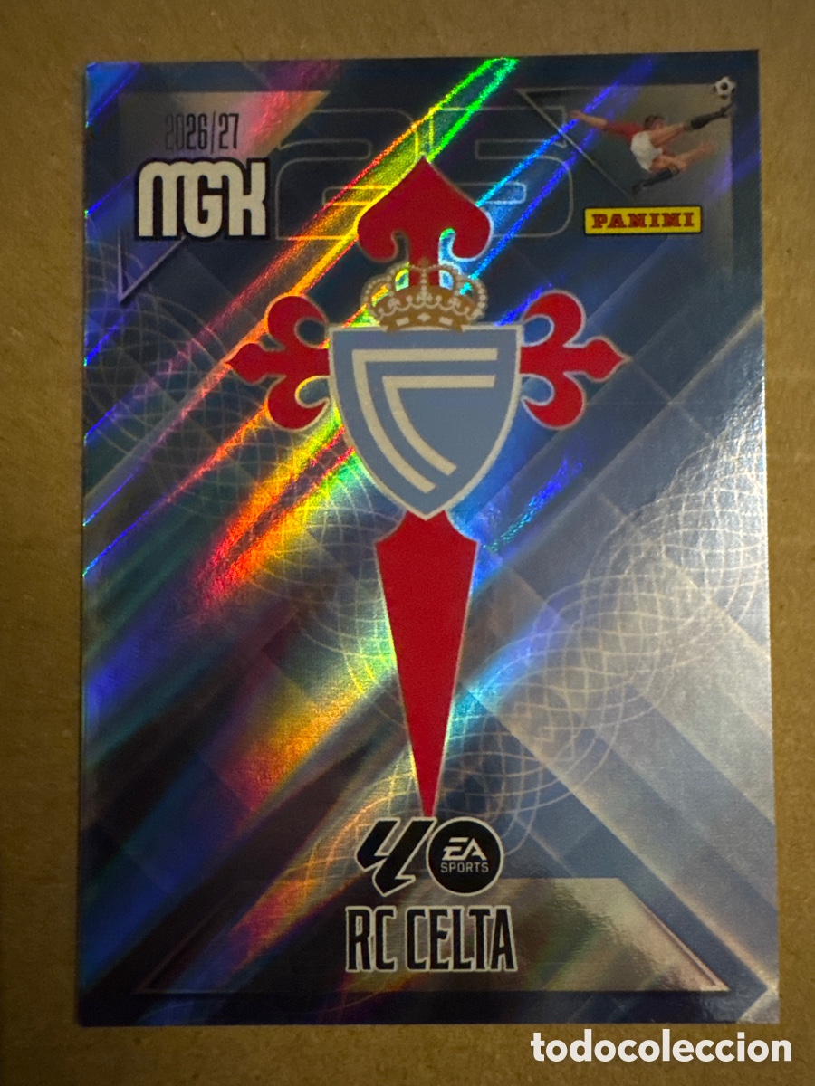 Cromos de f&uacute;tbol: # 109 Escudo Celta de Vigo Megacracks 26 27 2026 2027