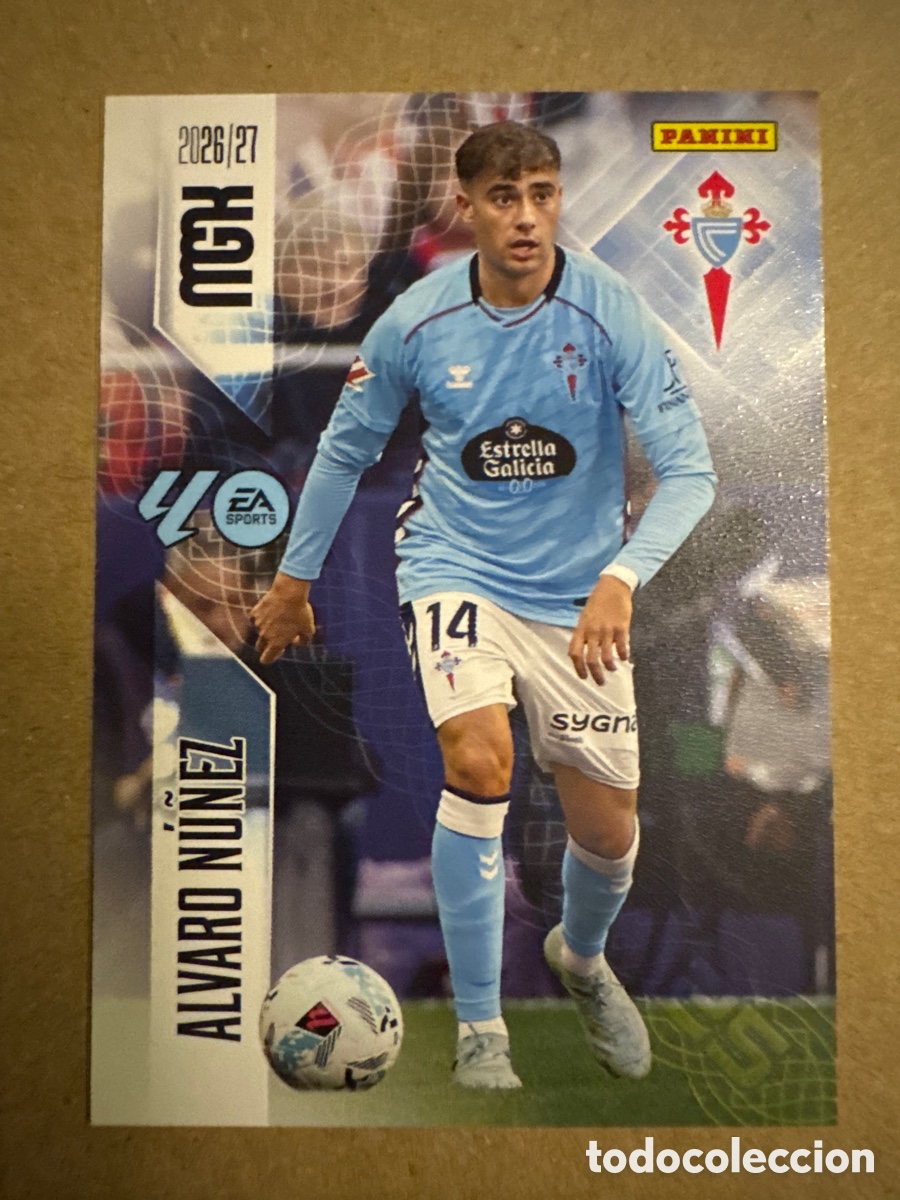 Cromos de f&uacute;tbol: # 113 &Aacute;lvaro Nu&ntilde;ez Celta de Vigo Megacracks 26 27 2026 2027