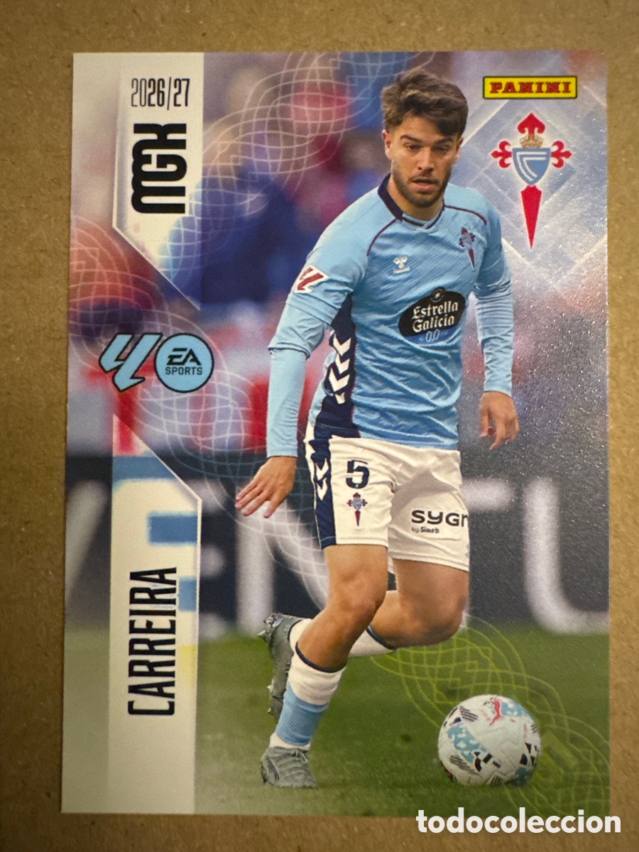 Cromos de f&uacute;tbol: # 117 Carrera Celta de Vigo Megacracks 26 27 2026 2027