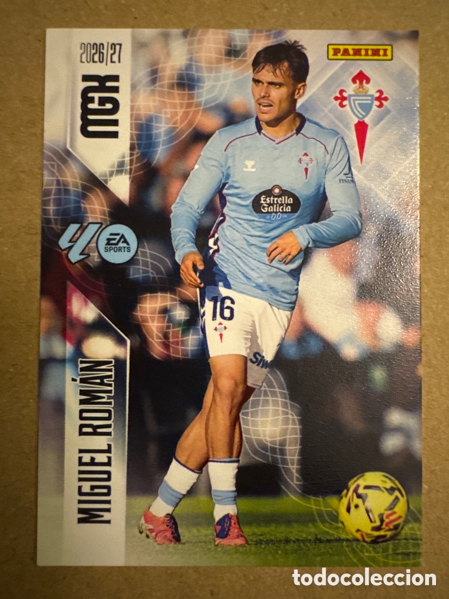 Cromos de f&uacute;tbol: # 119 Miguel Rom&aacute;n Celta de Vigo Megacracks 26 27 2026 2027