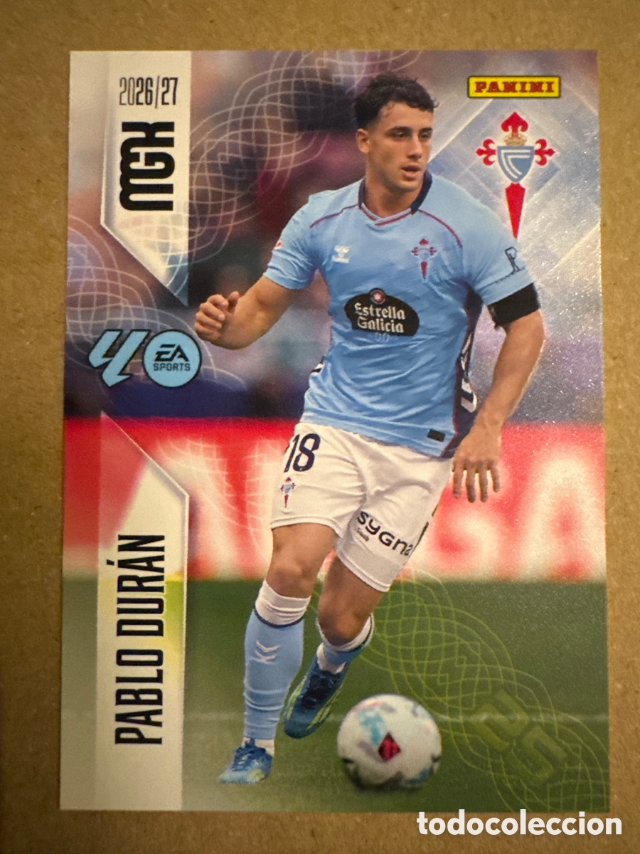 Cromos de f&uacute;tbol: # 123 Pablo Dur&aacute;n Celta de Vigo Megacracks 26 27 2026 2027