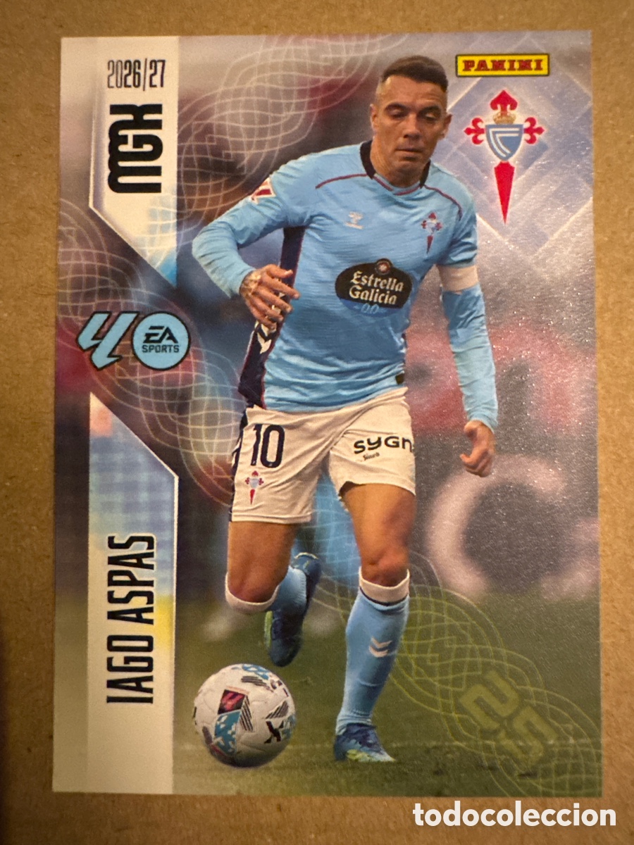 Cromos de f&uacute;tbol: # 124 Iago Aspas Celta de Vigo Megacracks 26 27 2026 2027