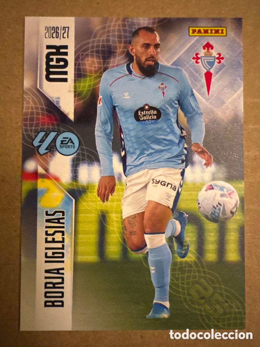 Cromos de f&uacute;tbol: # 125 Borja Iglesias Celta de Vigo Megacracks 26 27 2026 2027