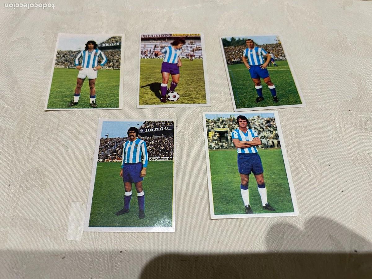 Cromos de f&uacute;tbol: fher liga 1975 76 malaga 5 cromos nuevos se venden sueltos relacion en descripcion