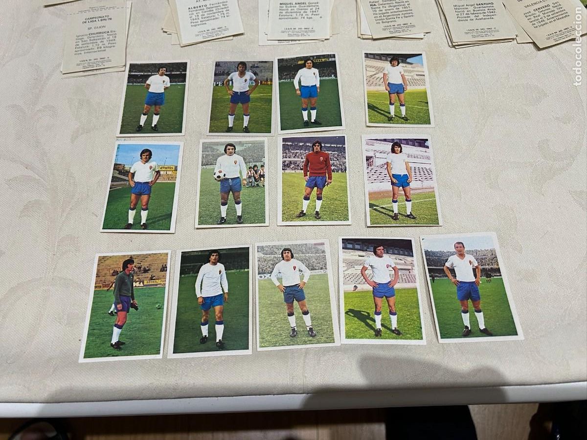 Cromos de Futebol: liga 1975 76 fher real zaragoza arrua y 12 jugadores mas nuevos se venden sueltos relacion descripc