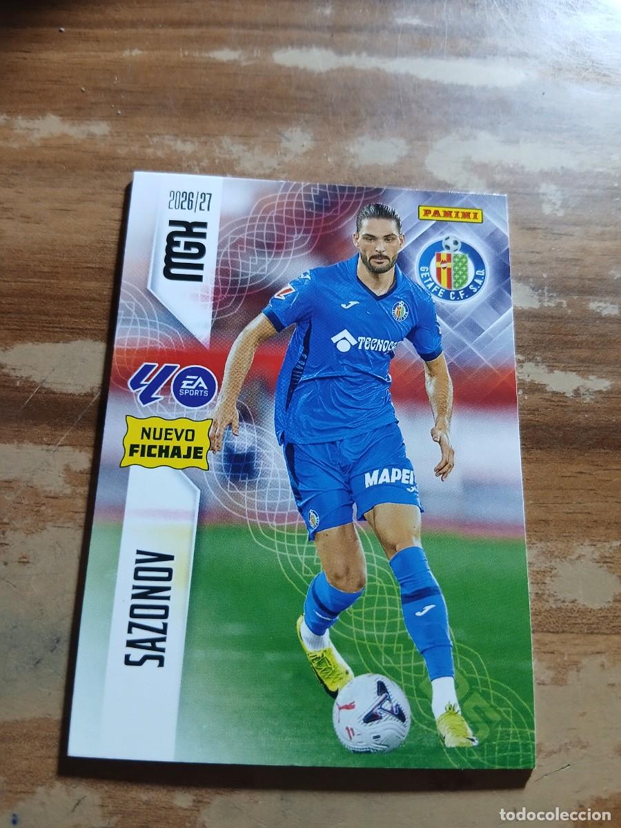 Cromos de f&uacute;tbol: CARD MEGACRACKS TEMPORADA 26/27: NUEVO FICHAJE SAZONOV, N&deg; 457