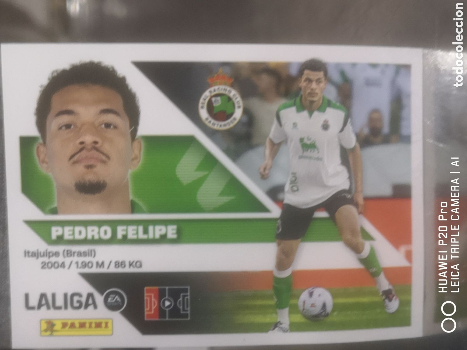 Cromos de f&uacute;tbol: LIGA ESTE 2026 2027 2026 27 COLOCA PEDRO FELIPE 8 BIS - SANTANDER