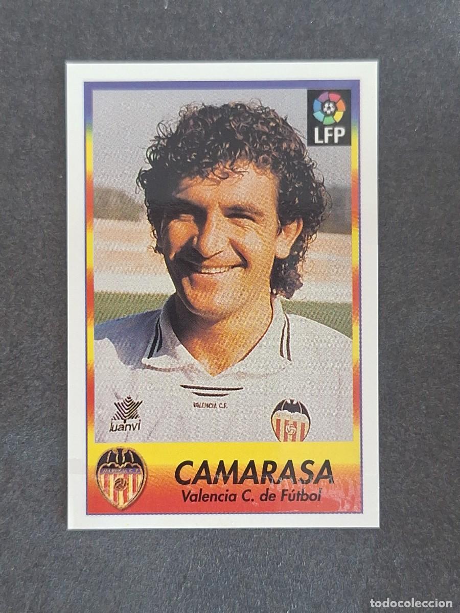 Cromos de f&uacute;tbol: L1 CAMARASA VALENCIA C. F. 250 BOLLYCAO FUTBOL LIGA 1996 1997 96 97 NUNCA PEGADO SIN PEGAR