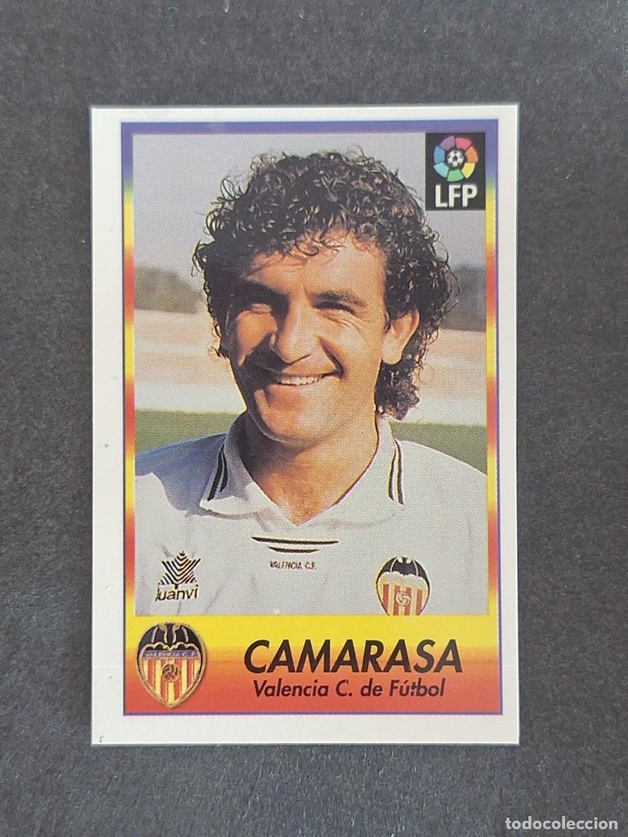 Cromos de f&uacute;tbol: L1 CAMARASA VALENCIA C. F. 250 BOLLYCAO FUTBOL LIGA 1996 1997 96 97 NUNCA PEGADO SIN PEGAR