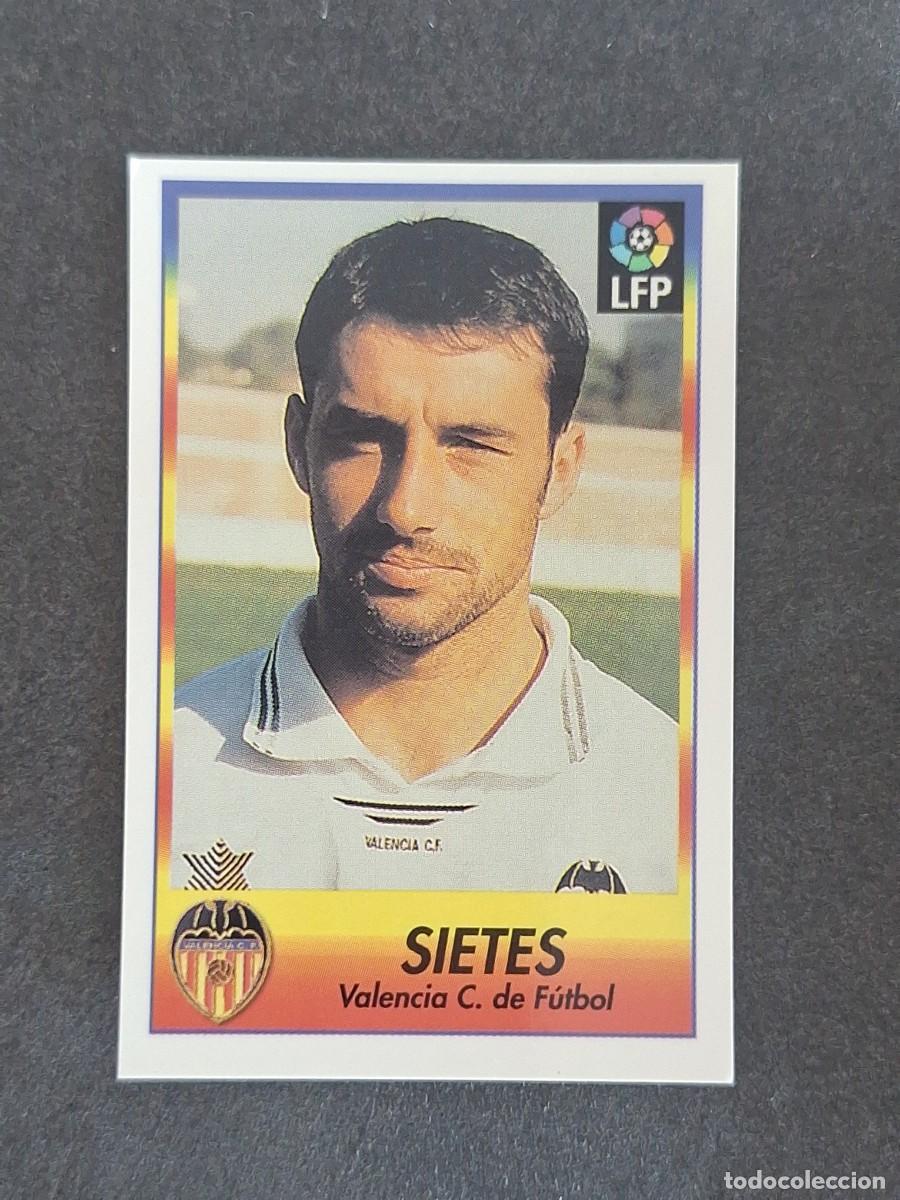 Cromos de f&uacute;tbol: L1 SIETES VALENCIA C. F. 253 BOLLYCAO FUTBOL LIGA 1996 1997 96 97 NUNCA PEGADO SIN PEGAR
