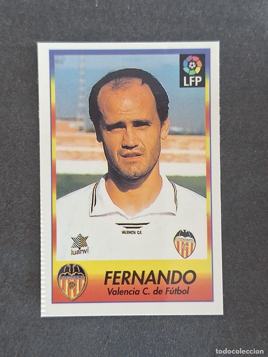 Cromos de f&uacute;tbol: L1 FERNANDO VALENCIA C. F. 256 BOLLYCAO FUTBOL LIGA 1996 1997 96 97 NUNCA PEGADO SIN PEGAR