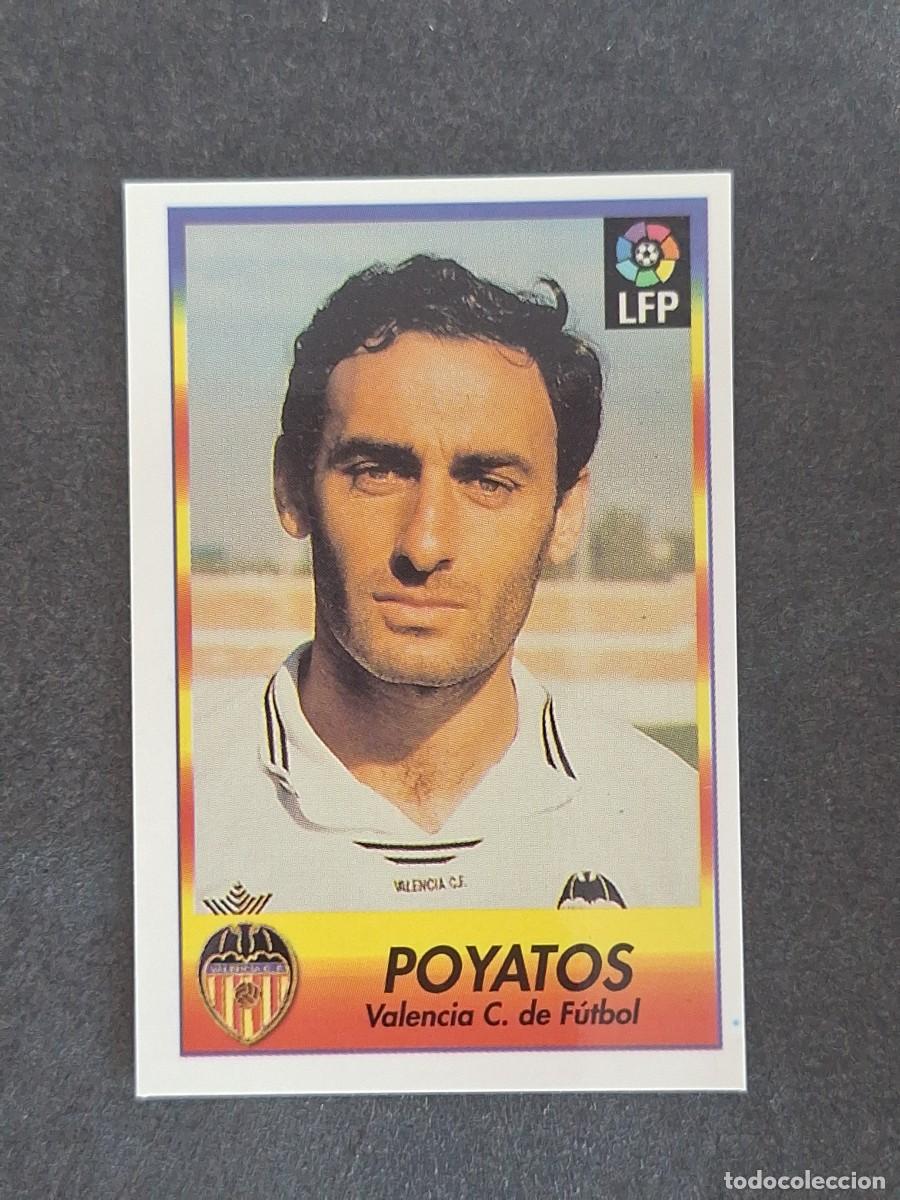 Cromos de f&uacute;tbol: L1 POYATOS VALENCIA C. F. 257 BOLLYCAO FUTBOL LIGA 1996 1997 96 97 NUNCA PEGADO SIN PEGAR