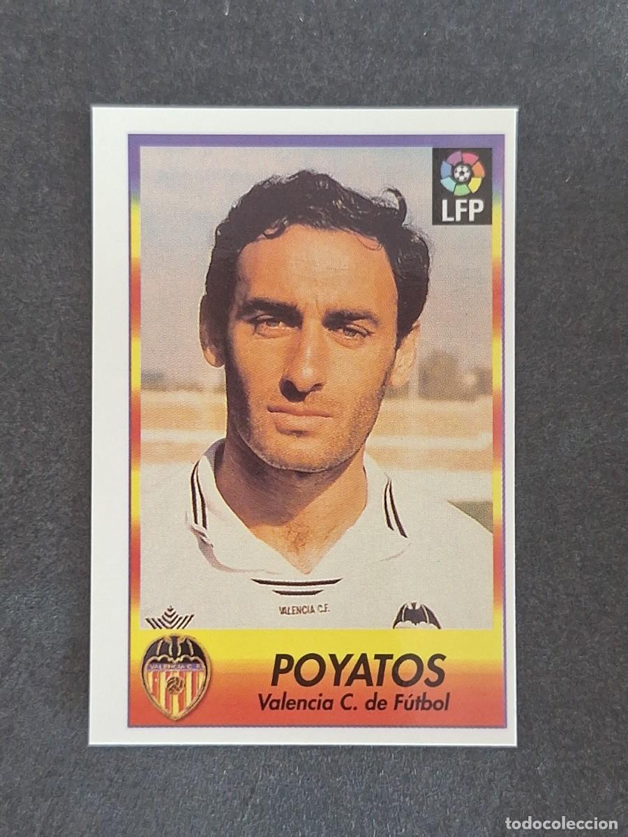 Cromos de f&uacute;tbol: L1 POYATOS VALENCIA C. F. 257 BOLLYCAO FUTBOL LIGA 1996 1997 96 97 NUNCA PEGADO SIN PEGAR