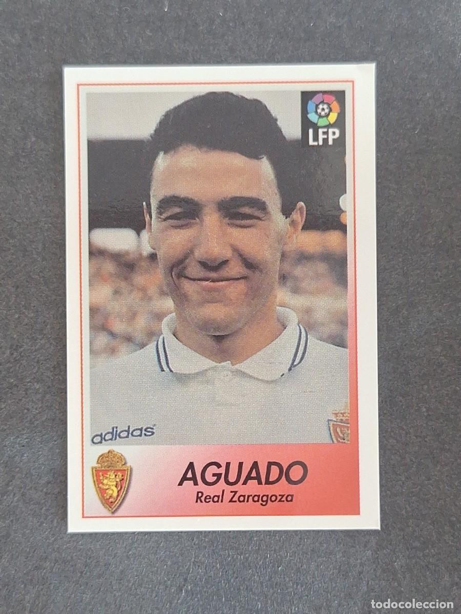 Cromos de f&uacute;tbol: L1 AGUADO REAL ZARAGOZA 276 BOLLYCAO FUTBOL LIGA 1996 1997 96 97 NUNCA PEGADO SIN PEGAR