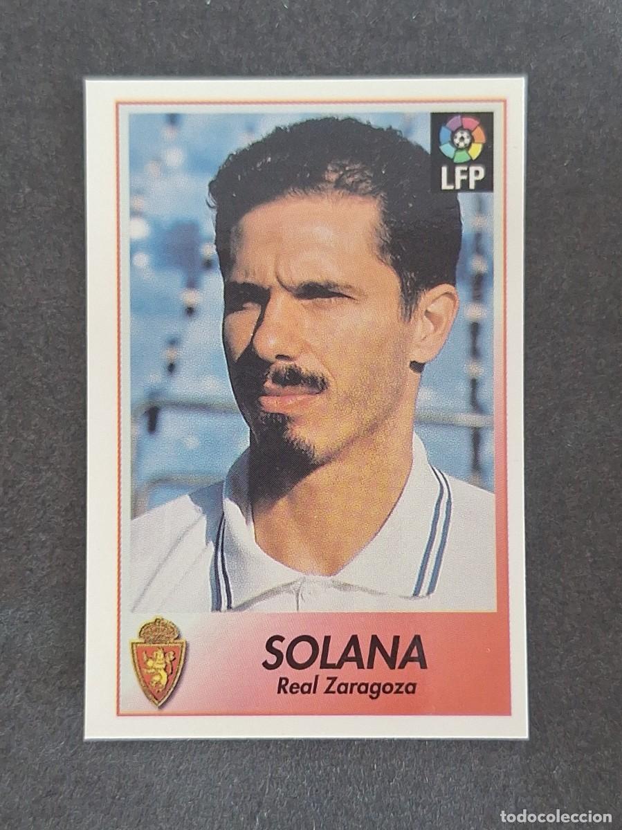 Cromos de f&uacute;tbol: L1 SOLANA REAL ZARAGOZA 278 BOLLYCAO FUTBOL LIGA 1996 1997 96 97 NUNCA PEGADO SIN PEGAR