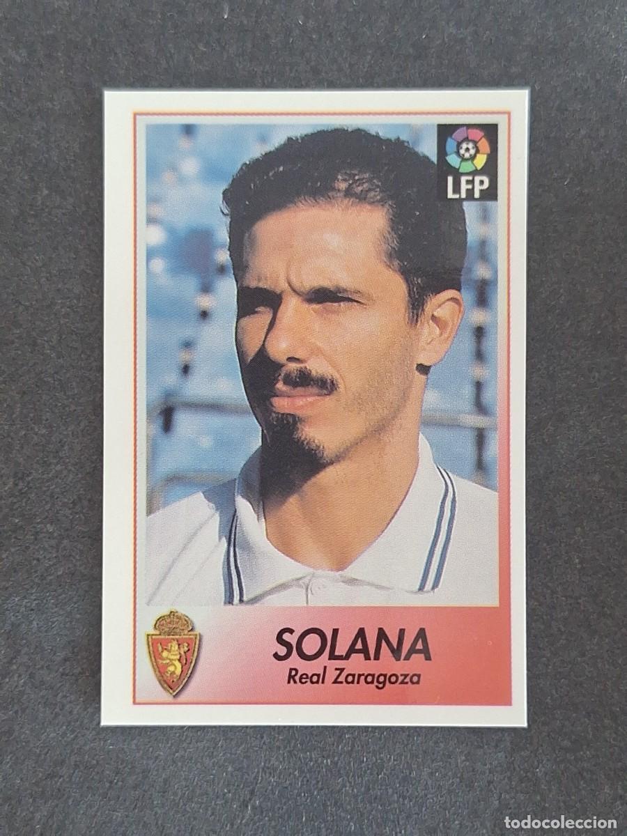 Cromos de f&uacute;tbol: L1 SOLANA REAL ZARAGOZA 278 BOLLYCAO FUTBOL LIGA 1996 1997 96 97 NUNCA PEGADO SIN PEGAR
