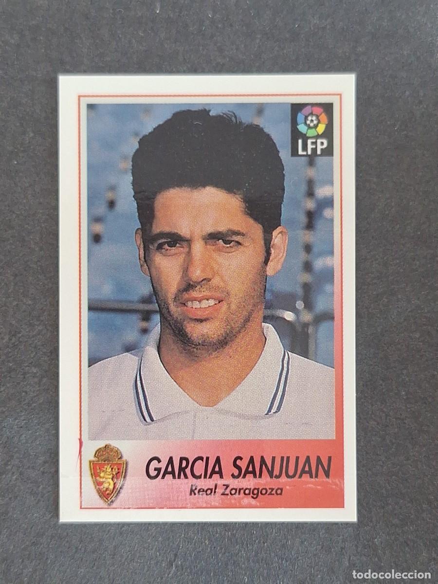 Cromos de f&uacute;tbol: L1 GARCIA SANJUAN REAL ZARAGOZA 282 BOLLYCAO FUTBOL LIGA 1996 1997 96 97 NUNCA PEGADO SIN PEGAR