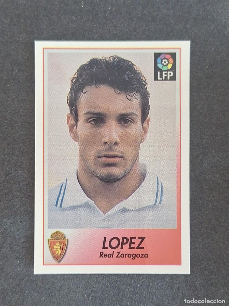 Cromos de f&uacute;tbol: L1 LOPEZ REAL ZARAGOZA 283 BOLLYCAO FUTBOL LIGA 1996 1997 96 97 NUNCA PEGADO SIN PEGAR