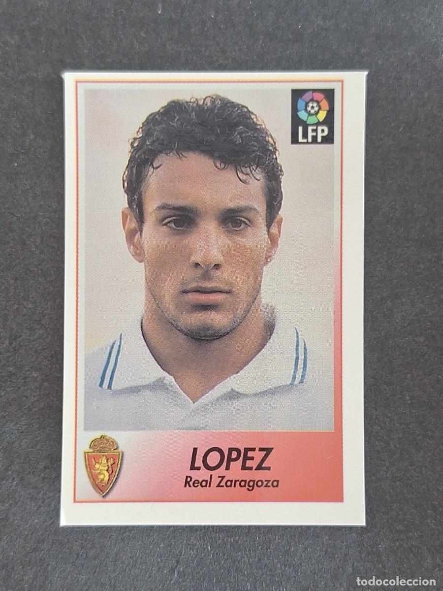 Cromos de f&uacute;tbol: L1 LOPEZ REAL ZARAGOZA 283 BOLLYCAO FUTBOL LIGA 1996 1997 96 97 NUNCA PEGADO SIN PEGAR